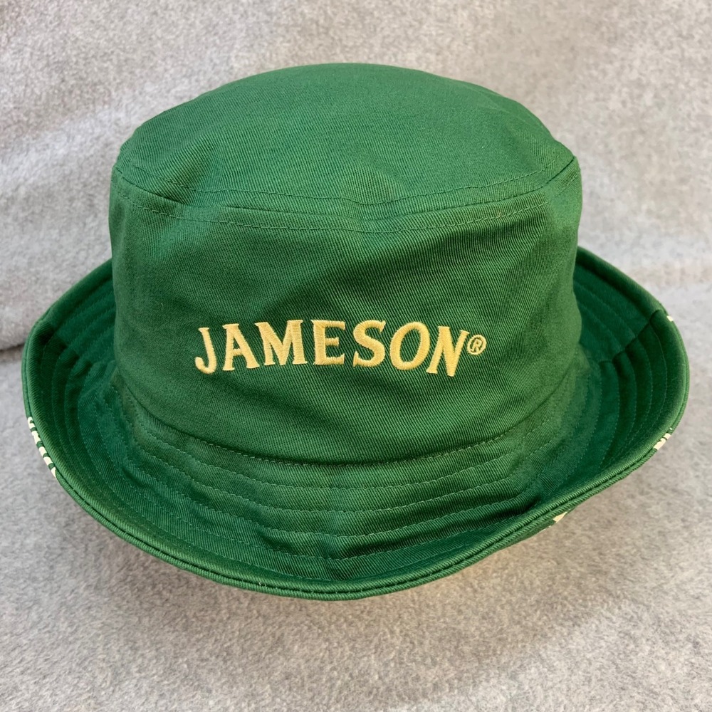 Jameson Logo Unisex Green Jameson Bucket Hat Irish Whiskey OSFM